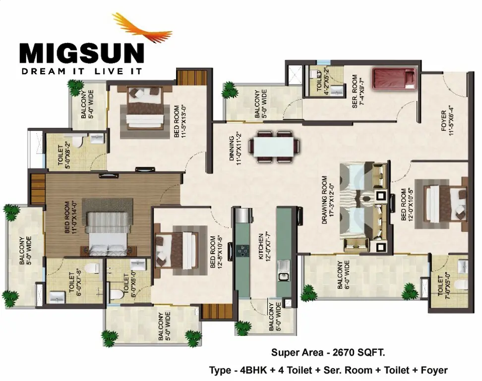 Migsun Atharva Floor Plan